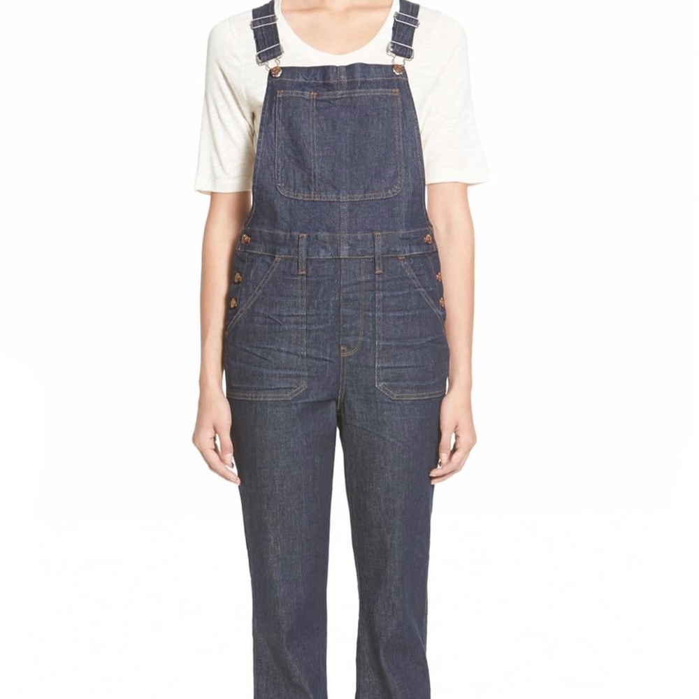 Madewell market flare overalls